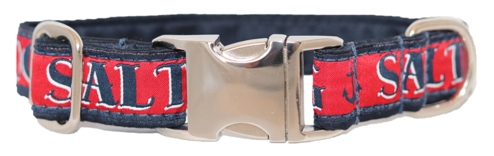 1” Ribbon Dog Collar – Salty Dog