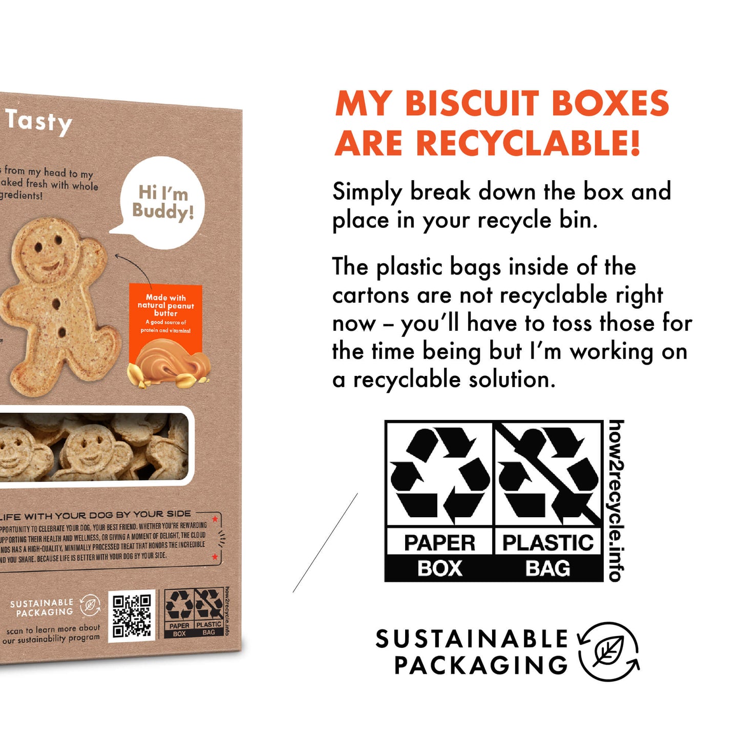 Crunchy Peanut Butter Biscuits - 16oz