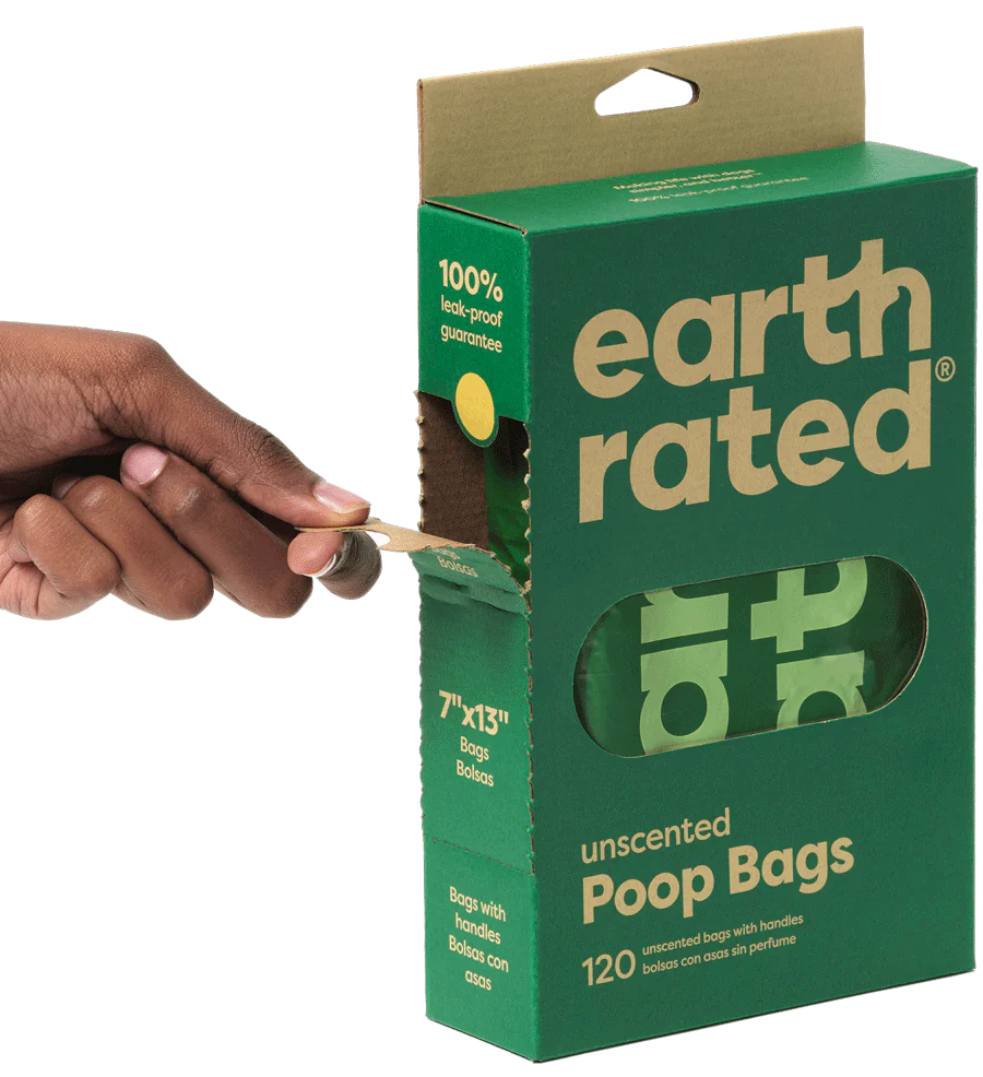 Poop Bags w/ Handles - Box of 120 Bags