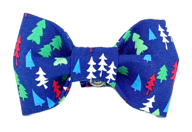 Dog Bow Tie - Winter Pines