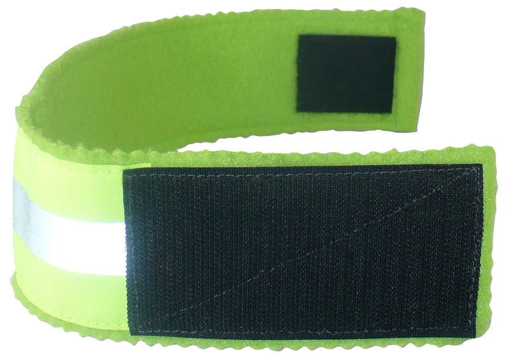 Reflective Fleece Dog Collar - Lime Green