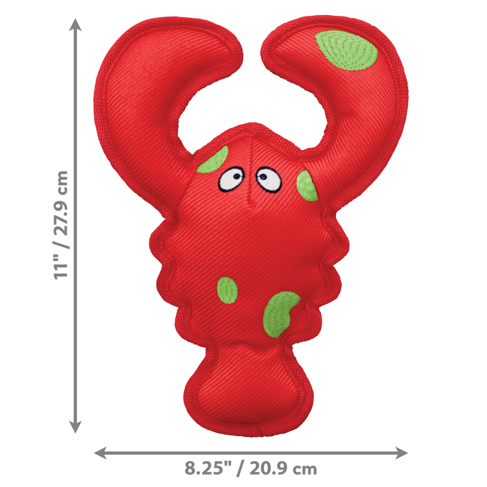 Stuffed Dog Toy - Squeaky Red Lobster