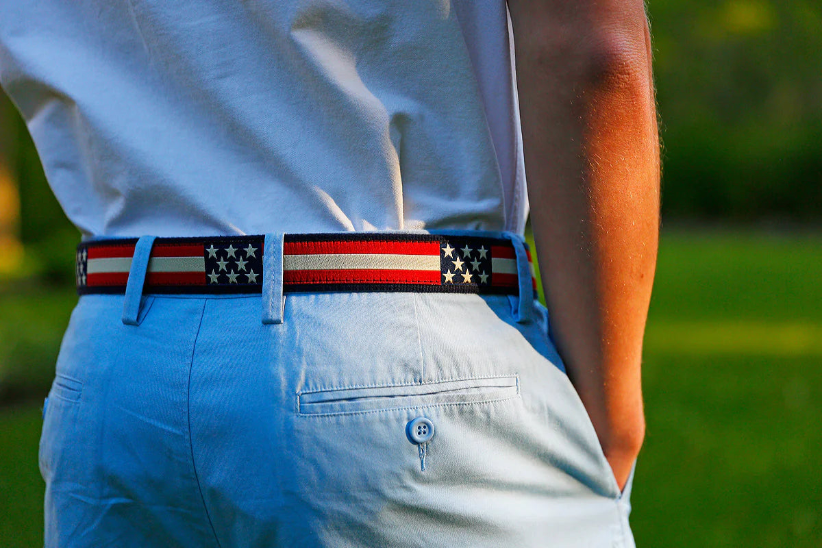 D-Ring Belt - Retro Flags