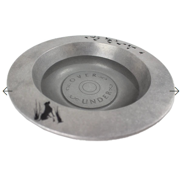Hand-Cast Aluminum Dog Bowl