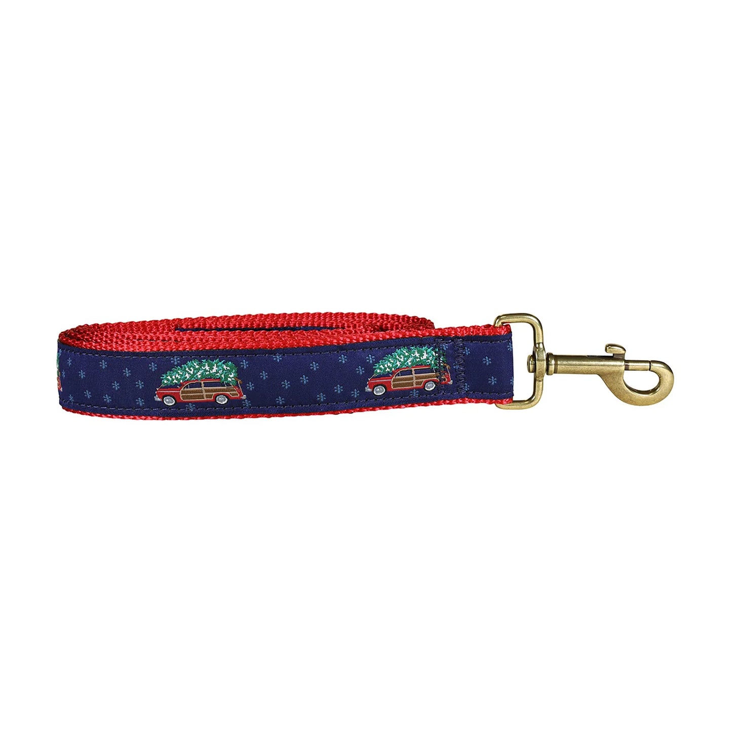 1.25” x 6ft Ribbon Dog Leash – Woodie & Tree
