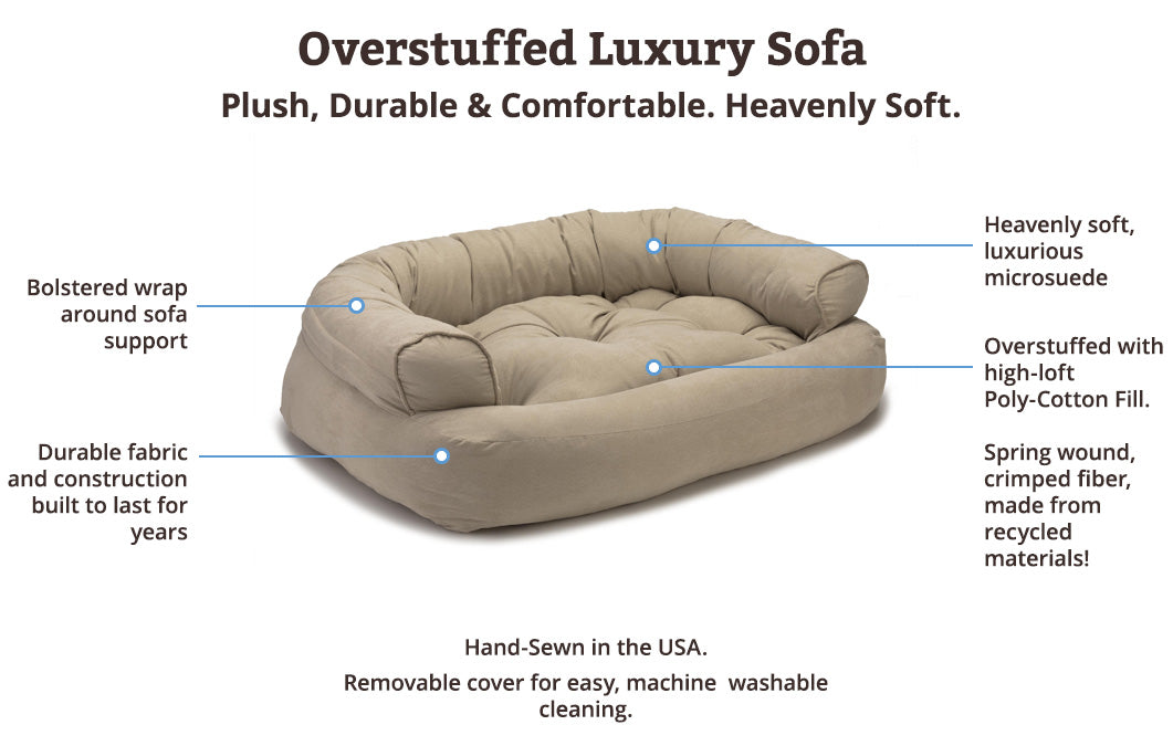 Overstuffed Dog Sofa Bed