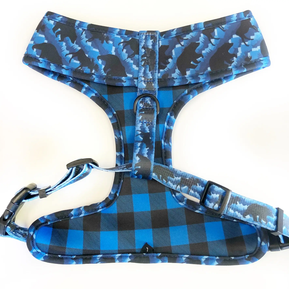 Over the Head Dog Harness - Reversible Moose