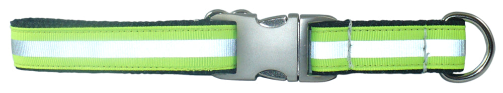Lime Green Reflective Dog Collar