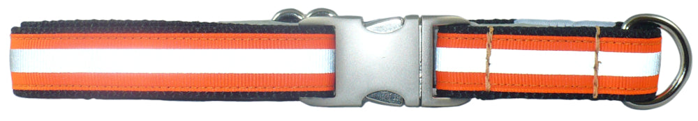 Blaze Orange Reflective Dog Collar