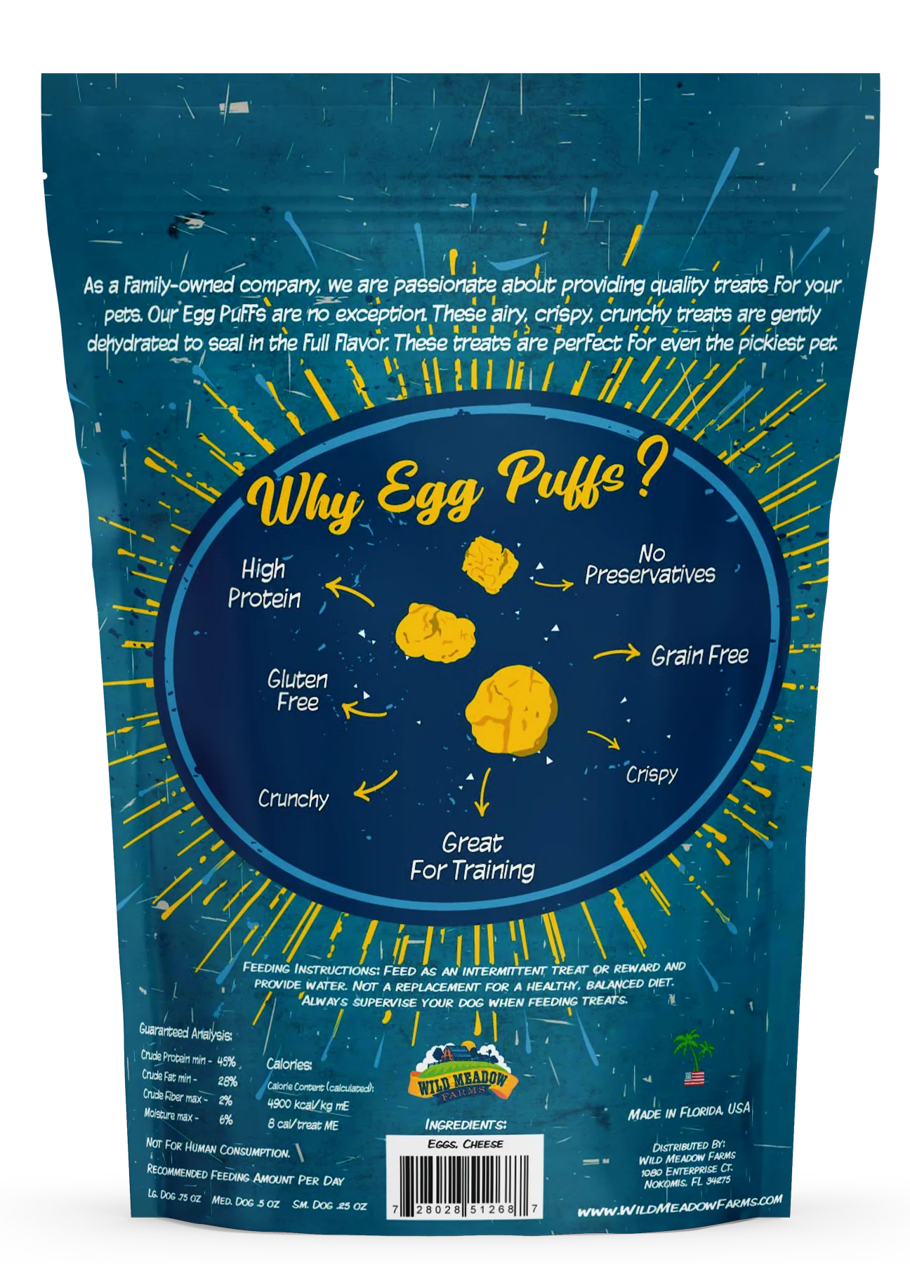 Egg Puffs Dog Treats – 2oz