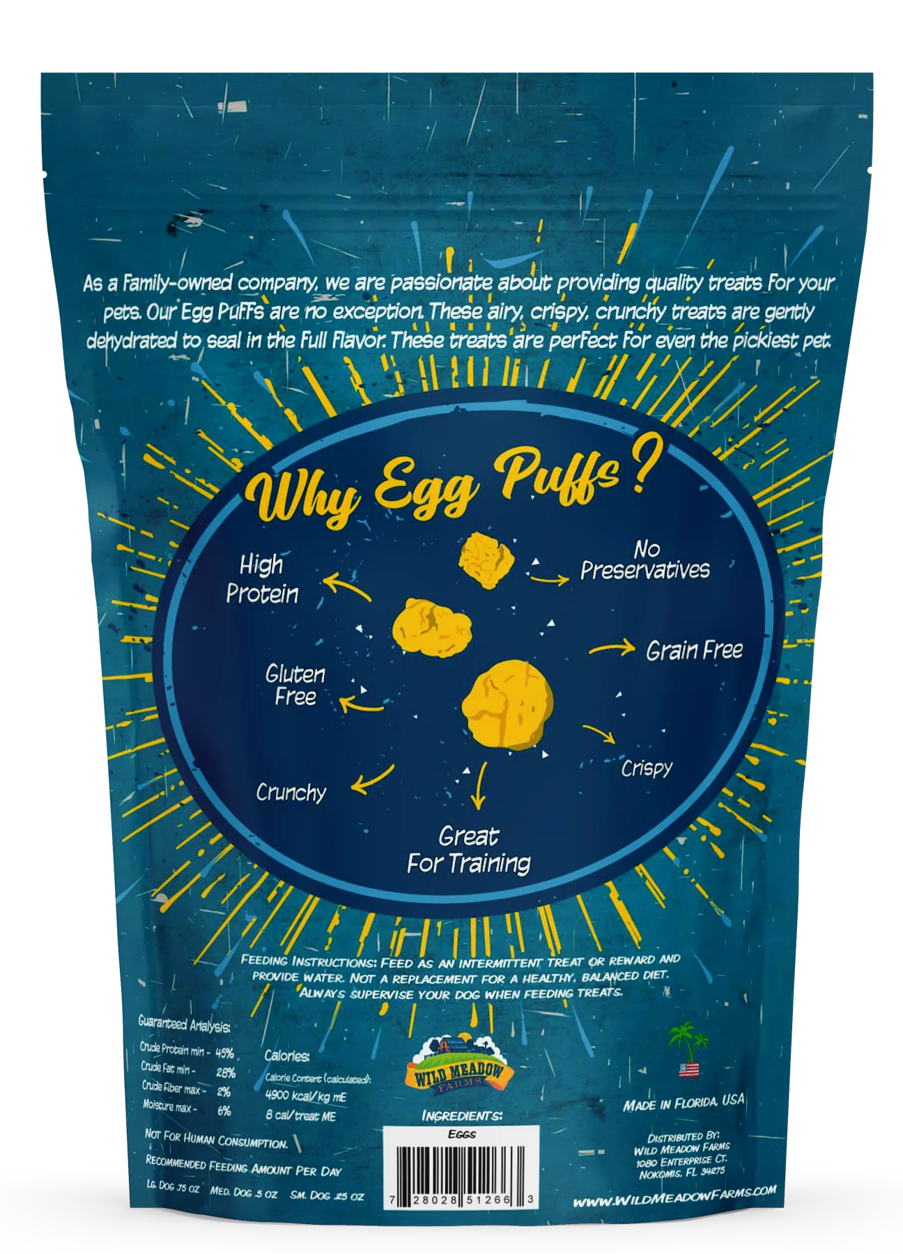 Egg Puffs Dog Treats – 2oz
