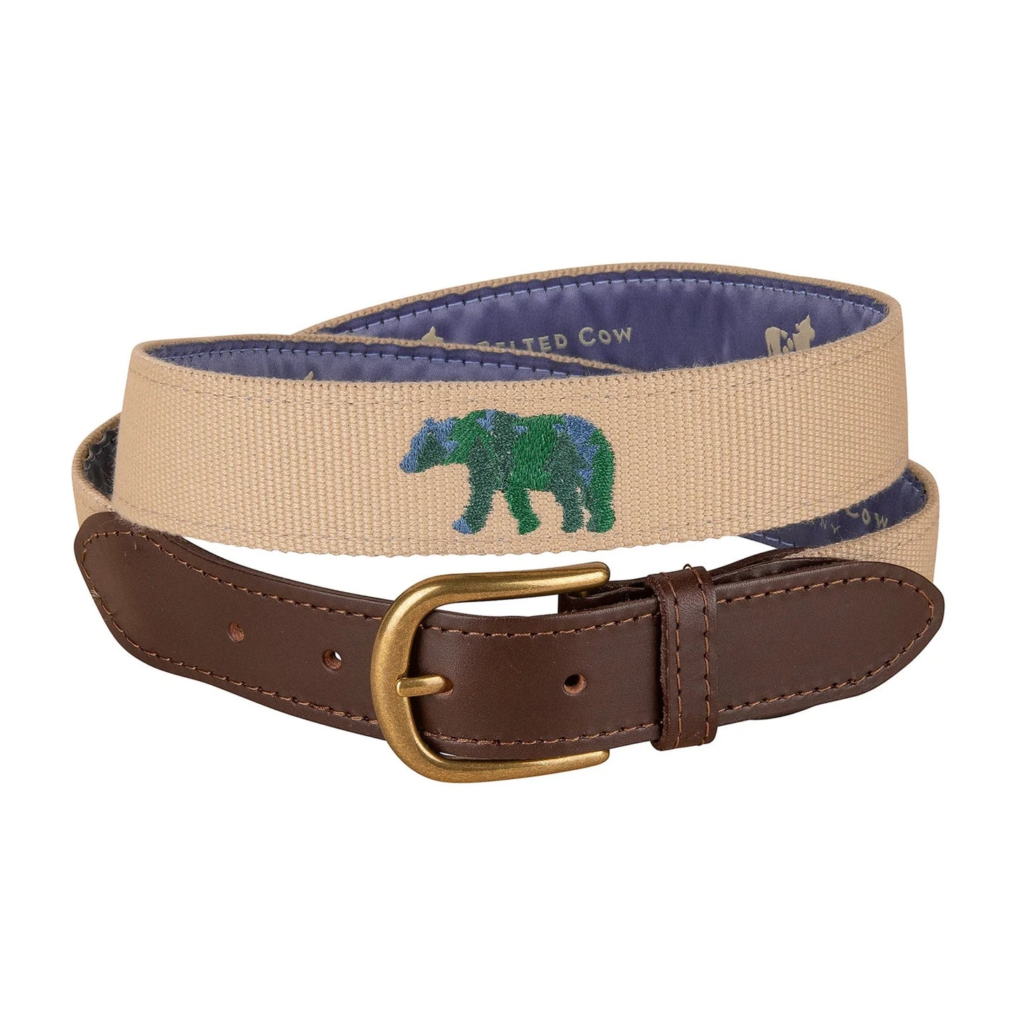 Embroidered Belt - Woodland Bear