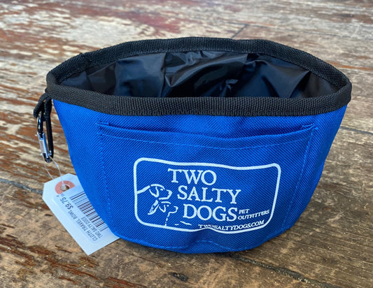 36oz Two Salty Dogs Cloth Pet Travel Bowl