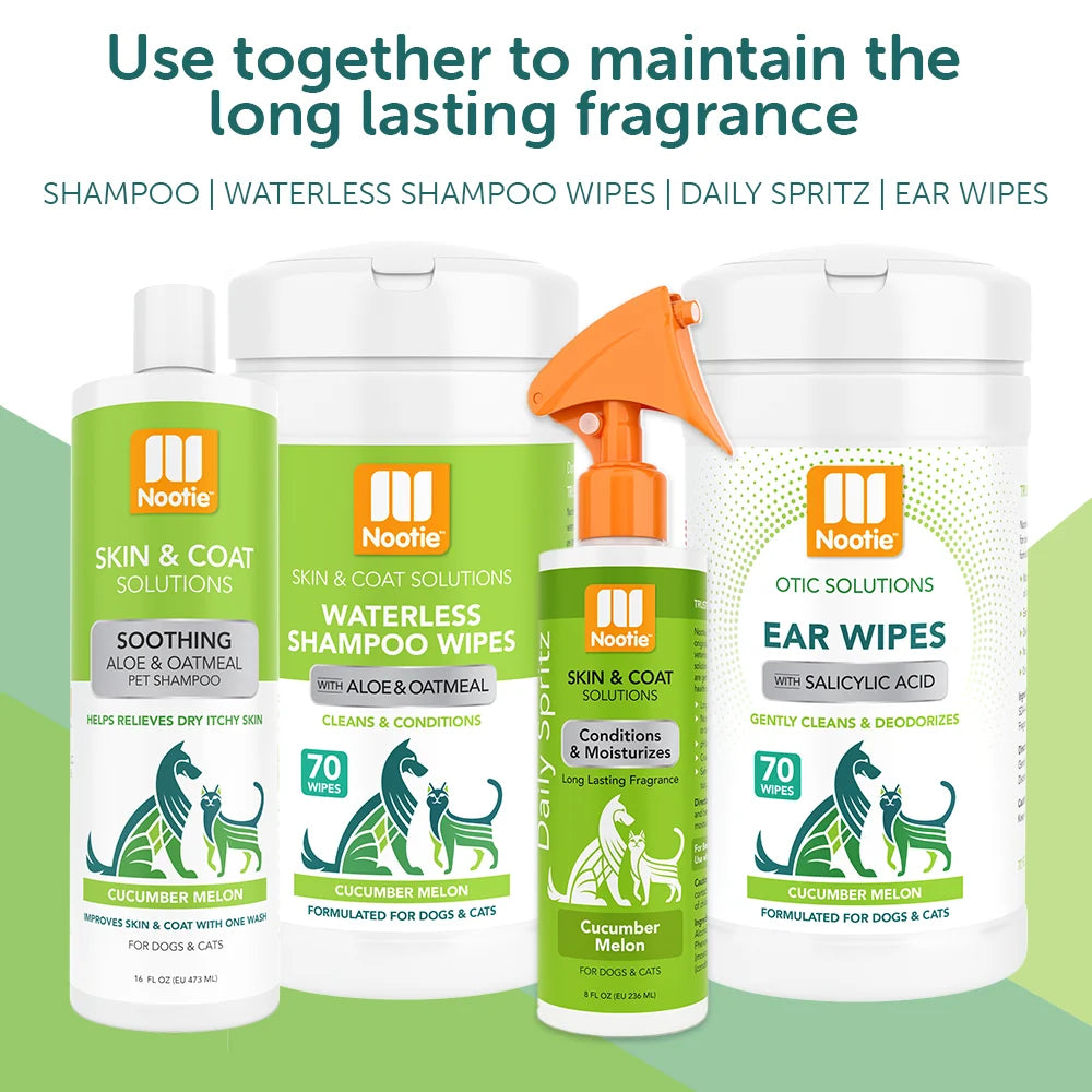 Nootie - Ear Wipes - Dogs & Cats - 3 Scents - 70ea - Made in USA