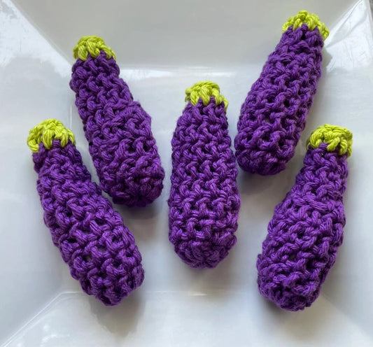 Eggplant Catnip Toy