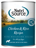 Nutrisource Wet Dog Food – Chicken and Rice – 13oz Thumbnail