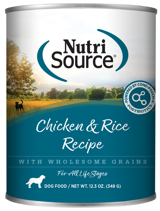 Nutrisource Wet Dog Food – Chicken and Rice – 13oz