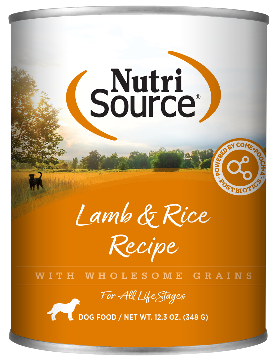 Nutrisource Wet Dog Food – Lamb and Rice – 13oz