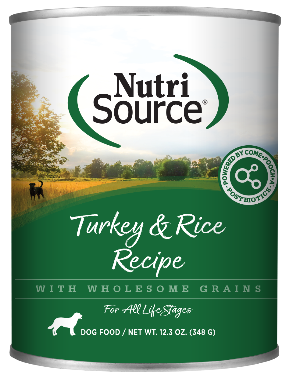 Nutrisource Wet Dog Food – Turkey and Rice – 13oz
