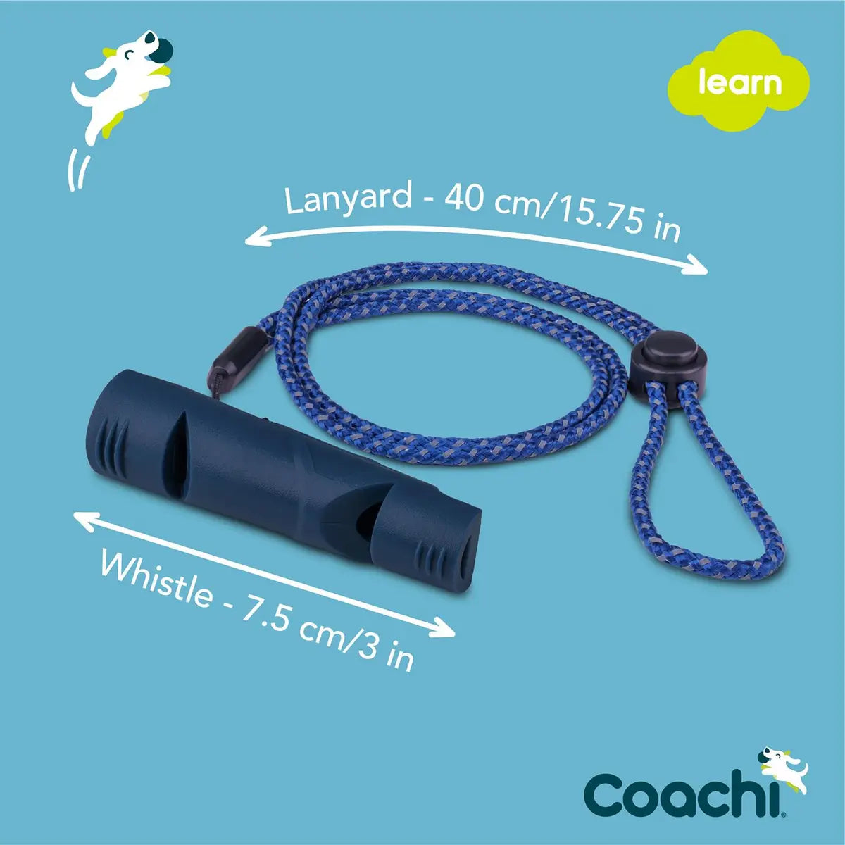 Dog Training Whistle – Two Tone - Navy Blue