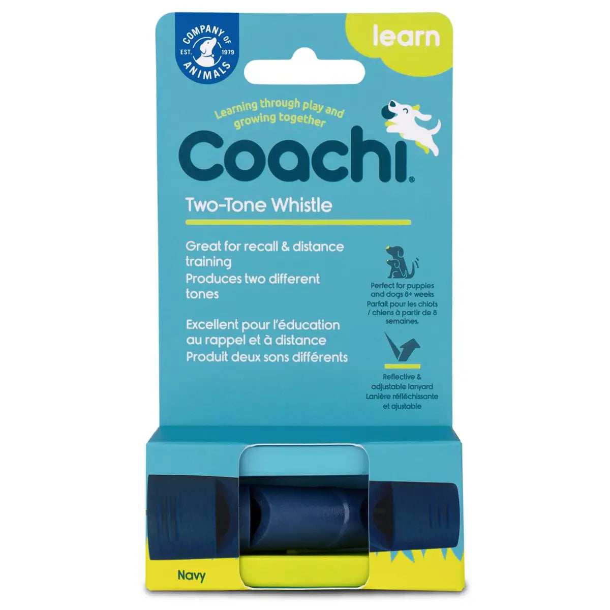 Dog Training Whistle – Two Tone - Navy Blue