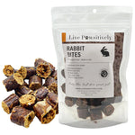 Live Pawsitively Rabbit Bites packaging with pet treats on a white background Thumbnail