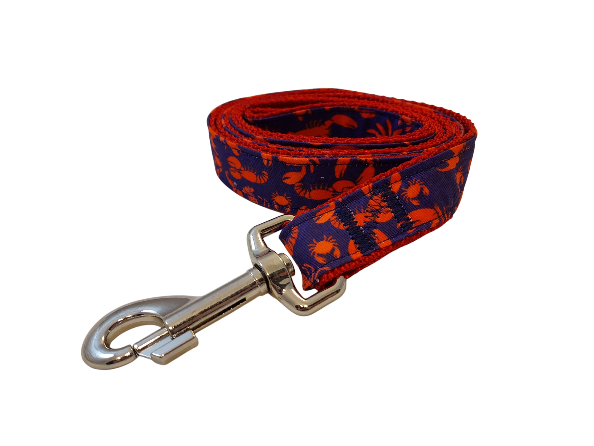 1” Ribbon Dog Leash – Crabby Lobster