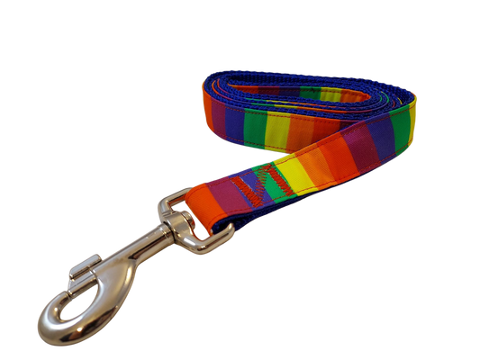 1” x 5ft  Ribbon Dog Leash – The Pride