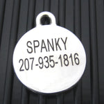 Hand-Made Stainless Steel Pet ID Tag - Squirrel - Small Thumbnail