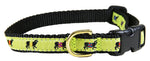 5/8” Ribbon Dog Collar – Beltie Cow,  Lime Thumbnail