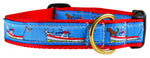 1” Ribbon Dog Collar – Lobster Boats Thumbnail