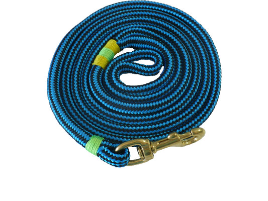6ft  Nautical Rope Dog Leash – Blue & Black