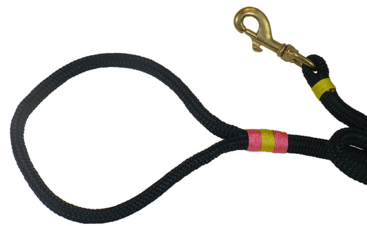 6ft  Nautical Rope Dog Leash – Black