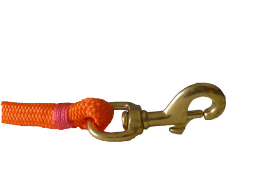 6ft  Nautical Rope Dog Leash – Orange