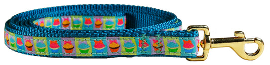 5/8” x 6ft Ribbon Dog Leash – Cupcakes