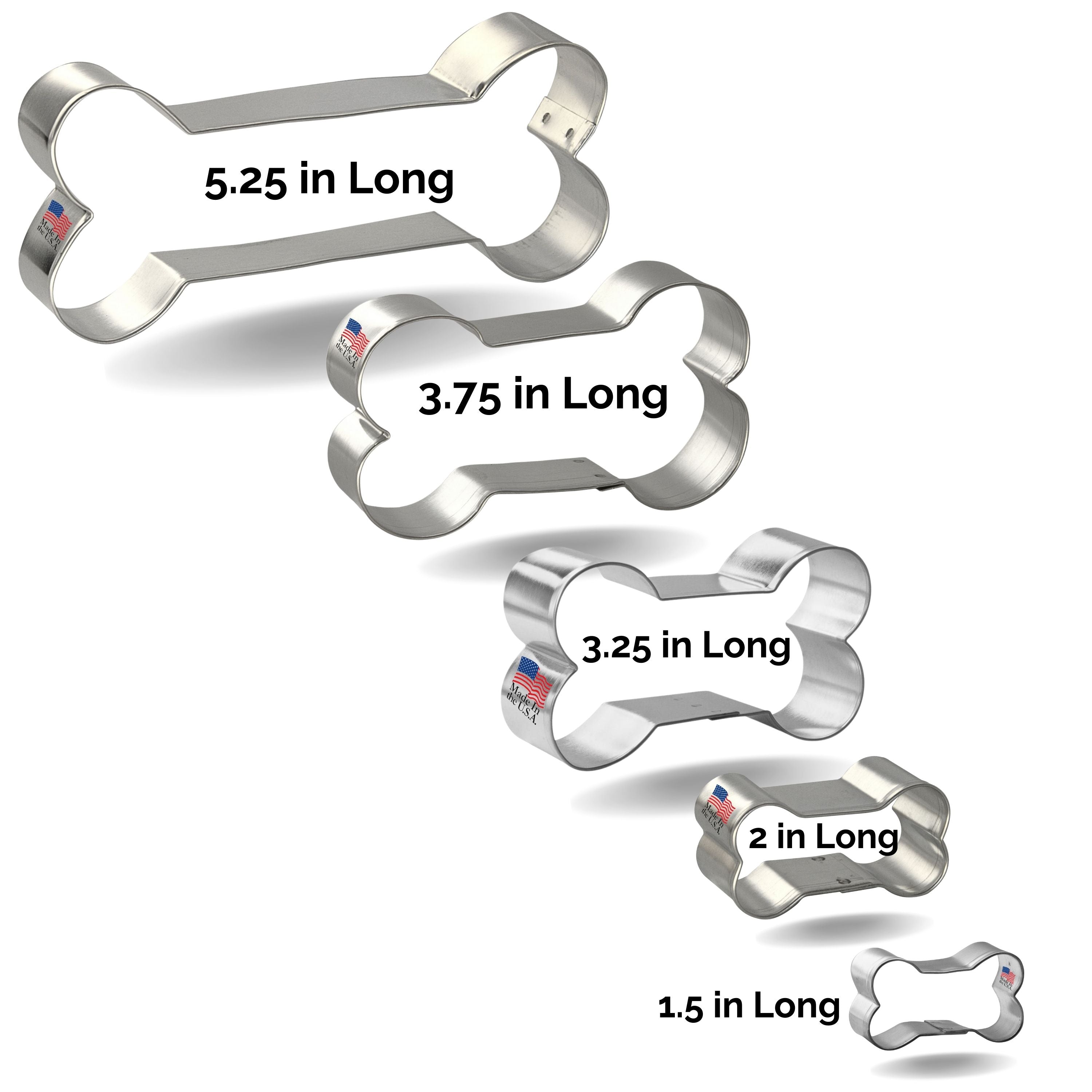 Cookie Cutter Set - 5 Piece Dog Bone