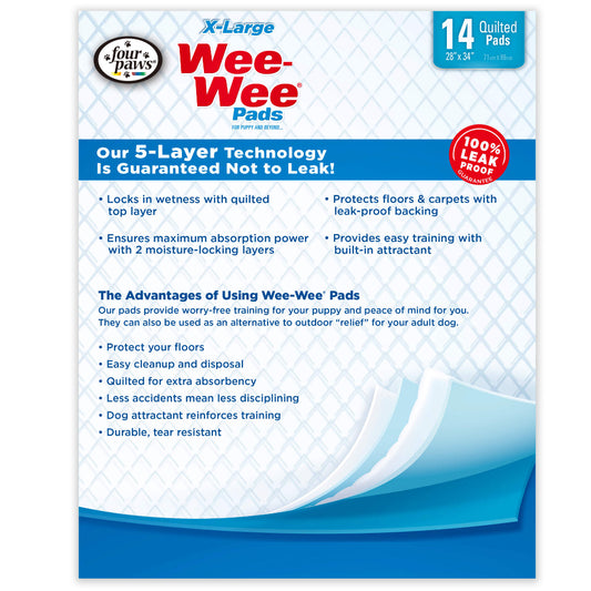 Wee Wee Pads 28"X34" - 6/40ct