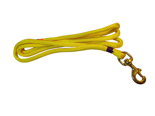 6ft  Nautical Rope Dog Leash – Yellow