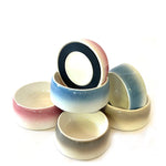 Unique Non-Slip Ceramic Dog Bowls - Porcelain - Blue/White - 2 Sizes Thumbnail
