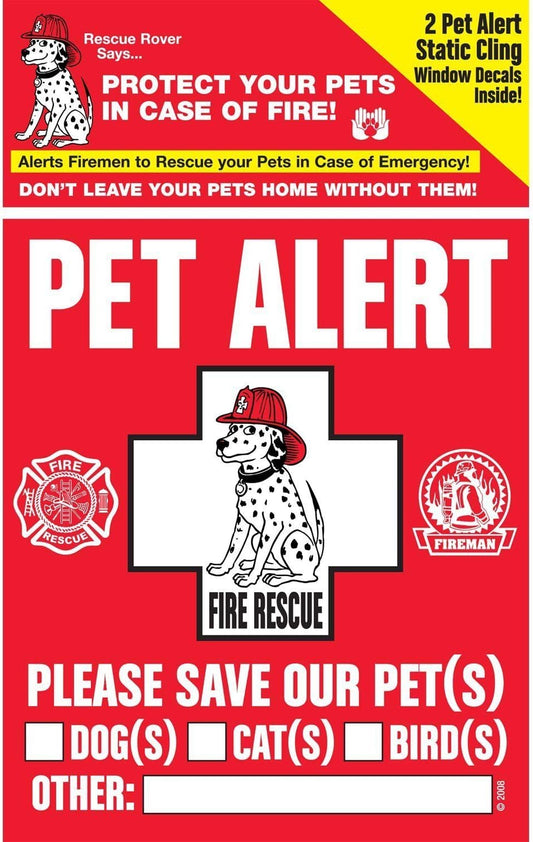 Pet Alert Sticker - 2 ea