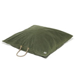 Waxed Canvas Dog Bed - Handmade in USA - Olive Green - (2 sizes) Thumbnail