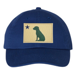 Baseball Hat - Royal Blue - Embroidered Patch - Maine Flag with Labrador Thumbnail