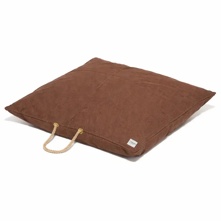 Waxed Canvas Dog Bed - Handmade in USA - Cinnamon - (2 sizes)