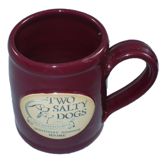 Two Salty Dogs Rancher Mug - Solid Burgundy