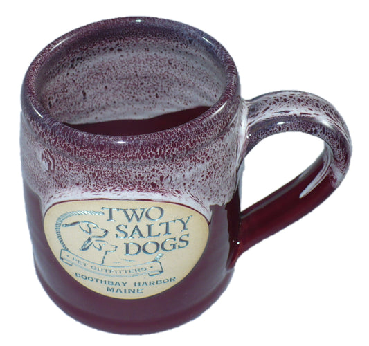 Two Salty Dogs Rancher Mug - Marbled Burgundy