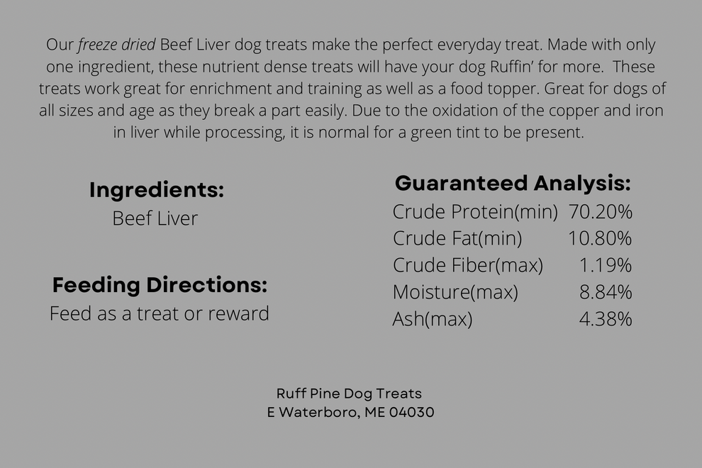 Freeze-Dried Beef Liver - 2.5oz