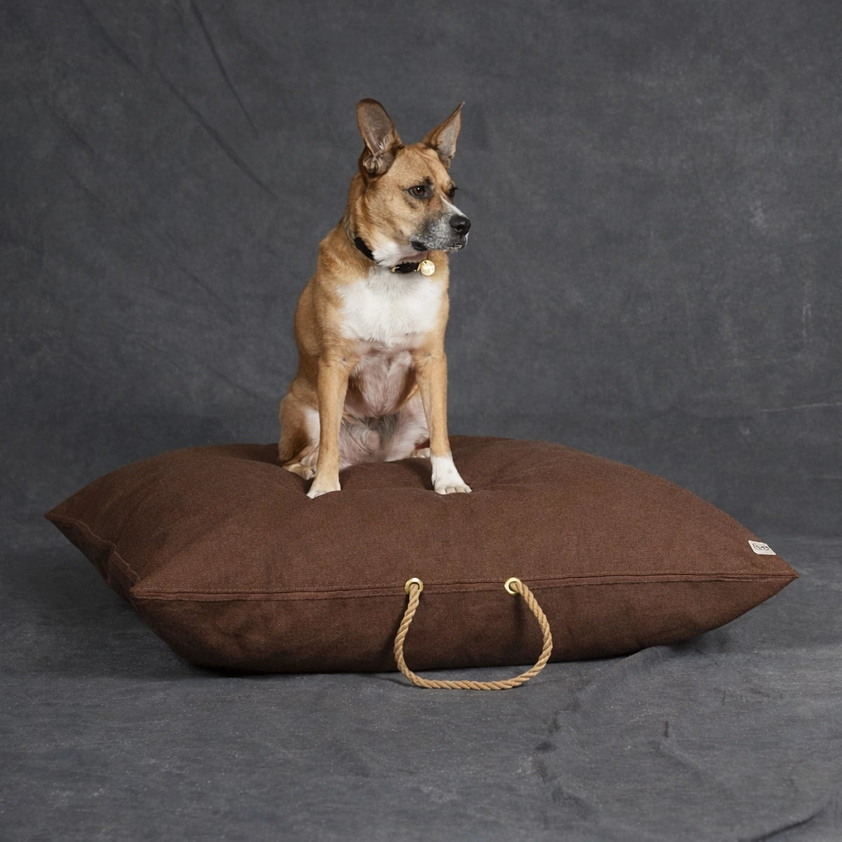 Waxed Canvas Dog Bed - Handmade in USA - Cinnamon - (2 sizes)