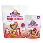 Two packages of Apple, crunchy grain-free human grade dog treats 8oz and 2oz  Thumbnail