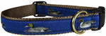 1” Ribbon Dog Collar – Ducks on Navy Blue Thumbnail