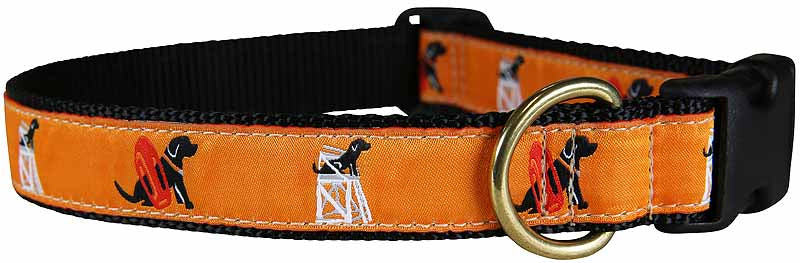 1.25” Ribbon Dog Collar – Guard Dog
